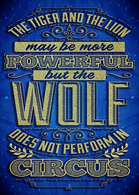 Wolf Quote Typography