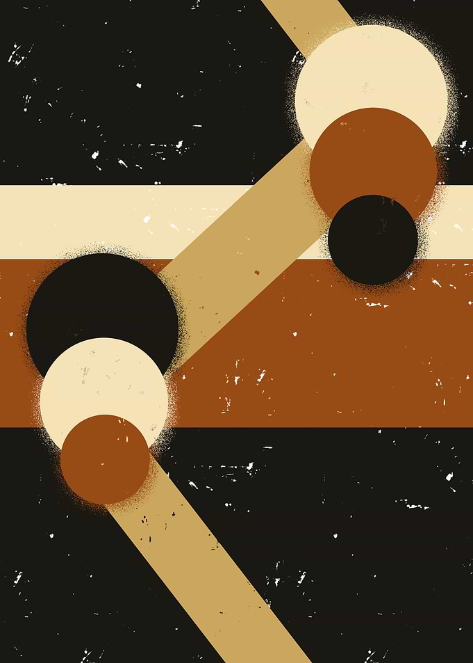 Abstract Geometric Boho Art