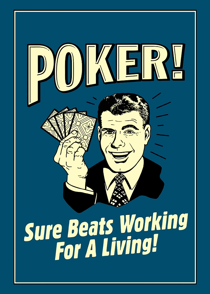 Poker Poster - Retro Style