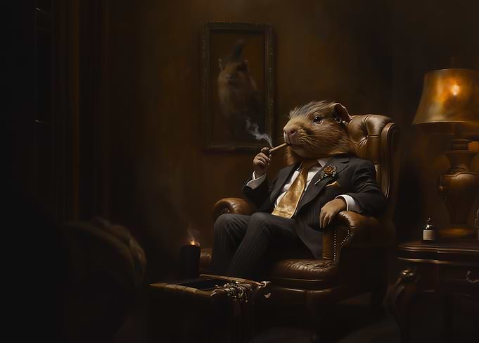 Guinea Pig Gentleman on the Wallstreet
