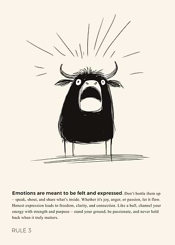 Bull, Express yourself and show your Strength – Exclamation Mark