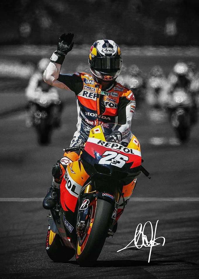 Dani Pedrosa MotoGP Racer Victory