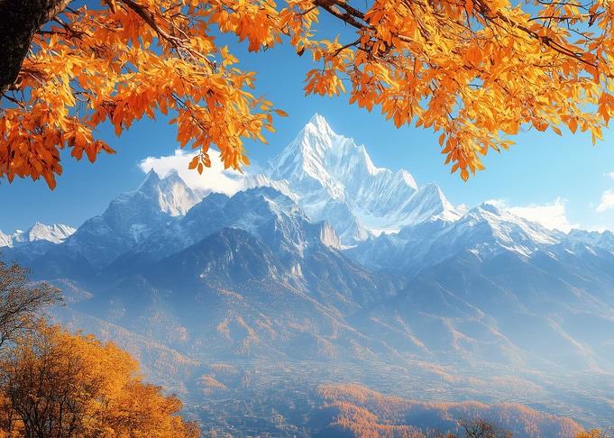 Autumn Mountain Landscape