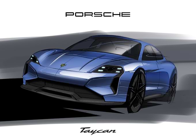 Porsche Taycan - Blue