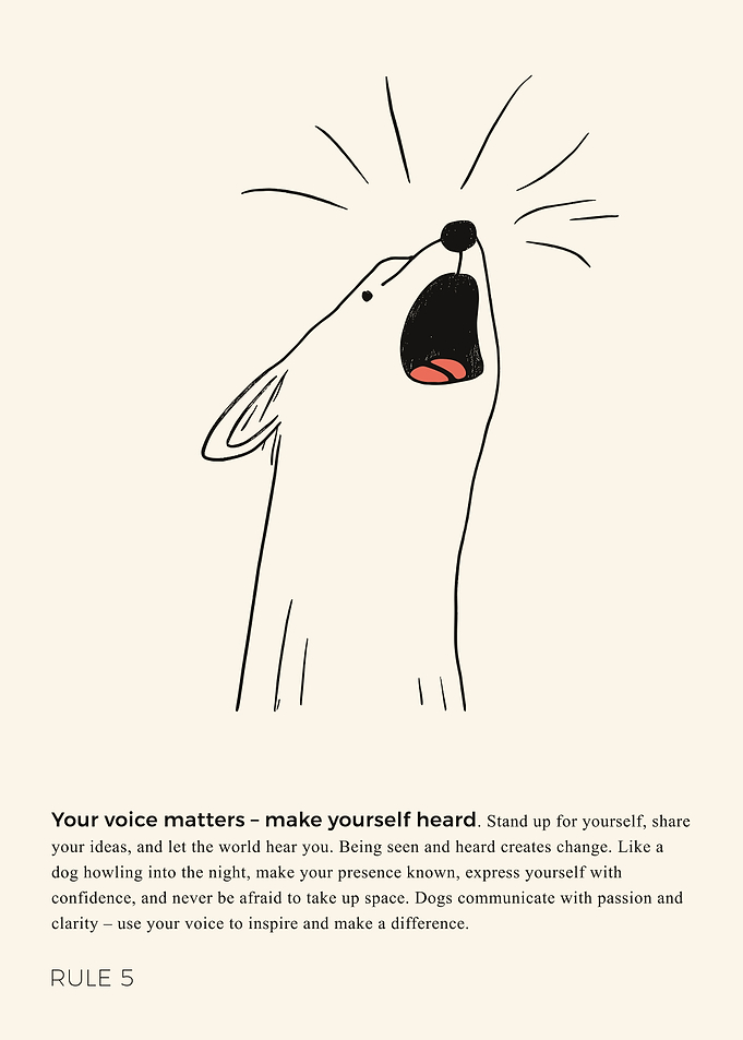 Dog, Don’t stay silent and speak up – Exclamation Mark