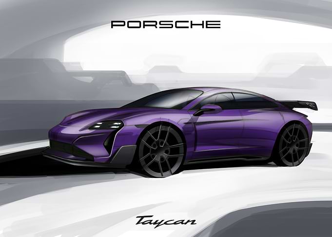 Porsche Taycan - Purple