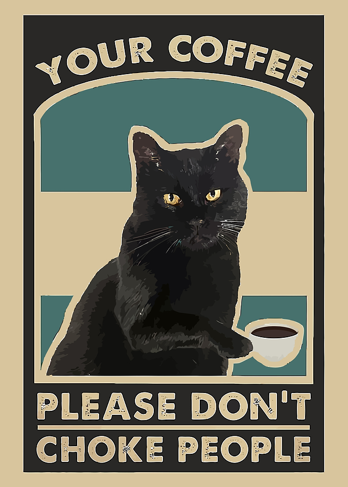 Black Cat Coffee Warning