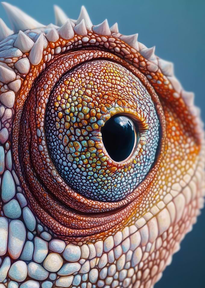 Chameleon Eye Close-Up