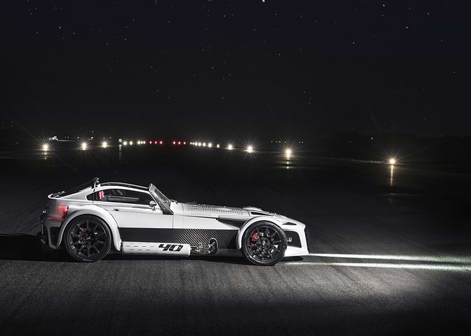 White Sports Car Night
