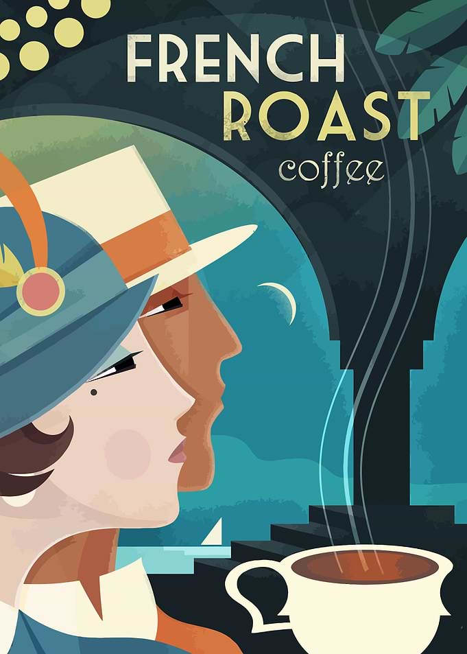French Roast Coffee Poster