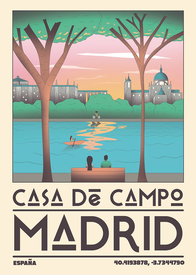 Casa de Campo Madrid Poster