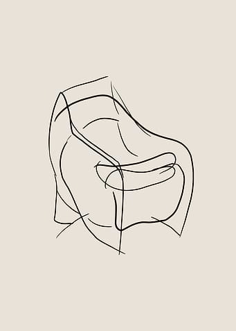Armchair Line Art