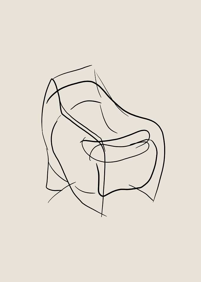 Armchair Line Art
