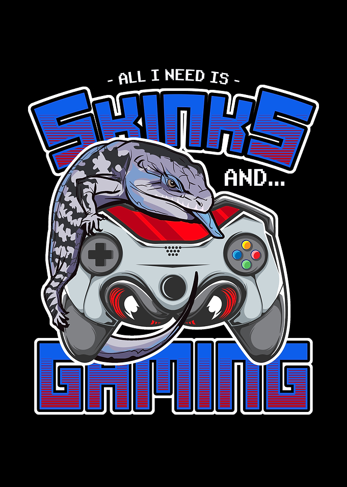 Blue Tongue Skink Gaming Retro Gamer