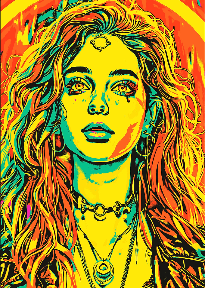 Vibrant Pop Art Portrait