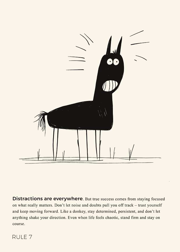 Donkey, Hold your course and keep your focus – Exclamation Mark
