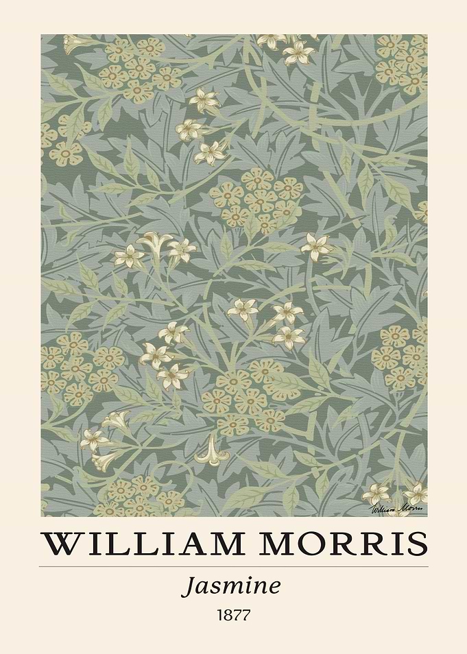 William Morris Jasmine Flower