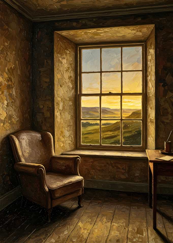 Window View Sunset