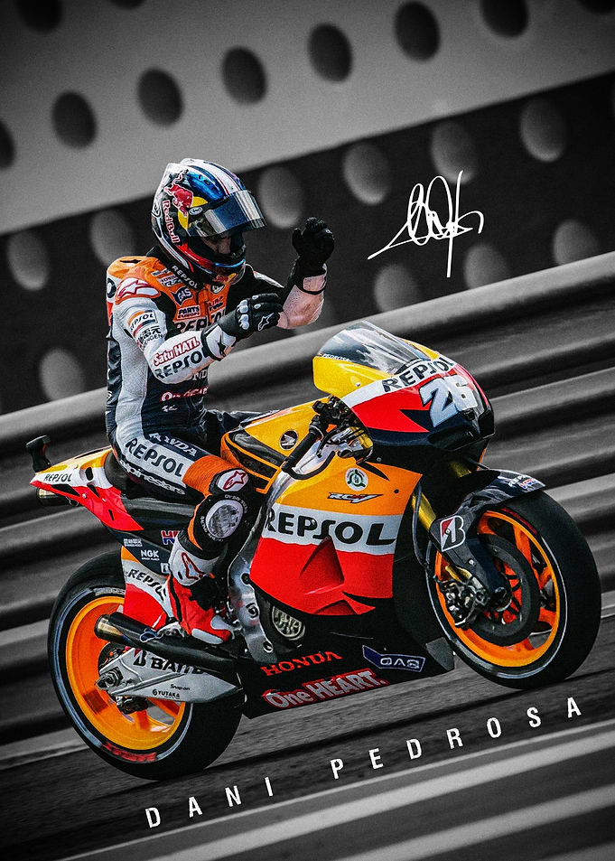 Dani Pedrosa MotoGP Poster