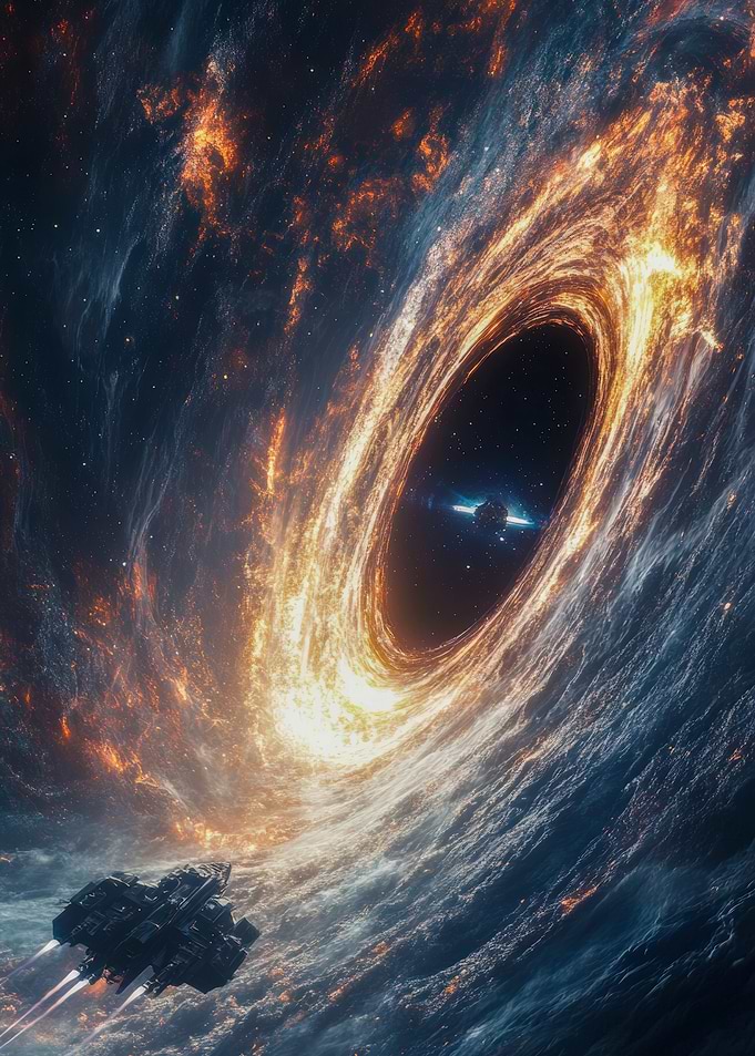 Into the Abyss: A Space Odyssey Near a Black Hole