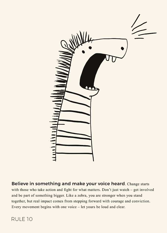 Zebra, Take a stand and raise your voice – Exclamation Mark