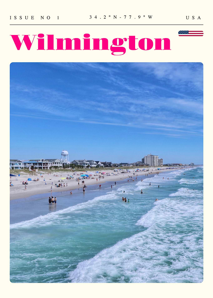 Wilmington North Carolina Travel Art Poster