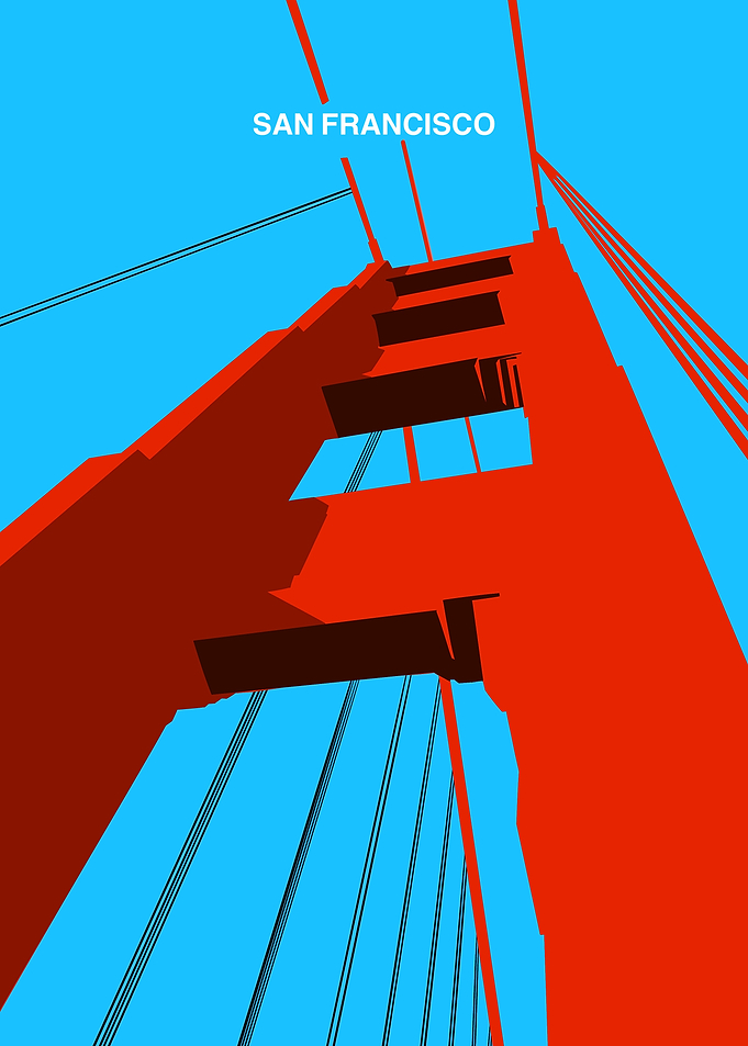 Golden Gate Bridge Minimalist