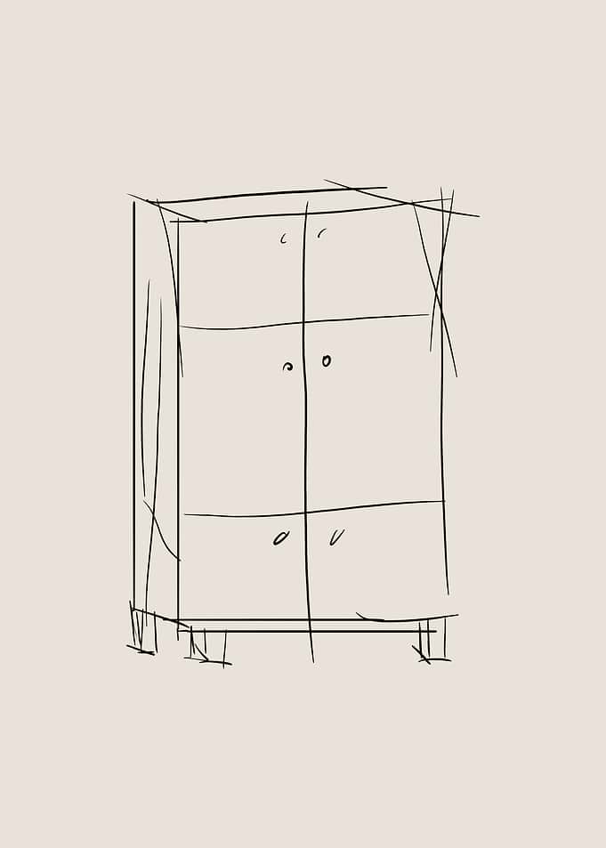 Cabinet Line Art
