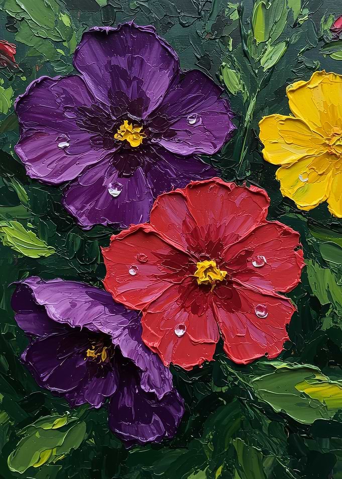 Vibrant Flower Painting