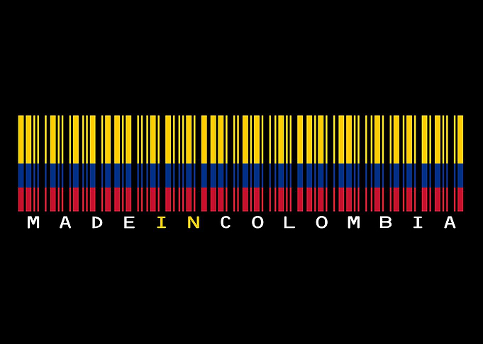 Colombia Barcode Flag