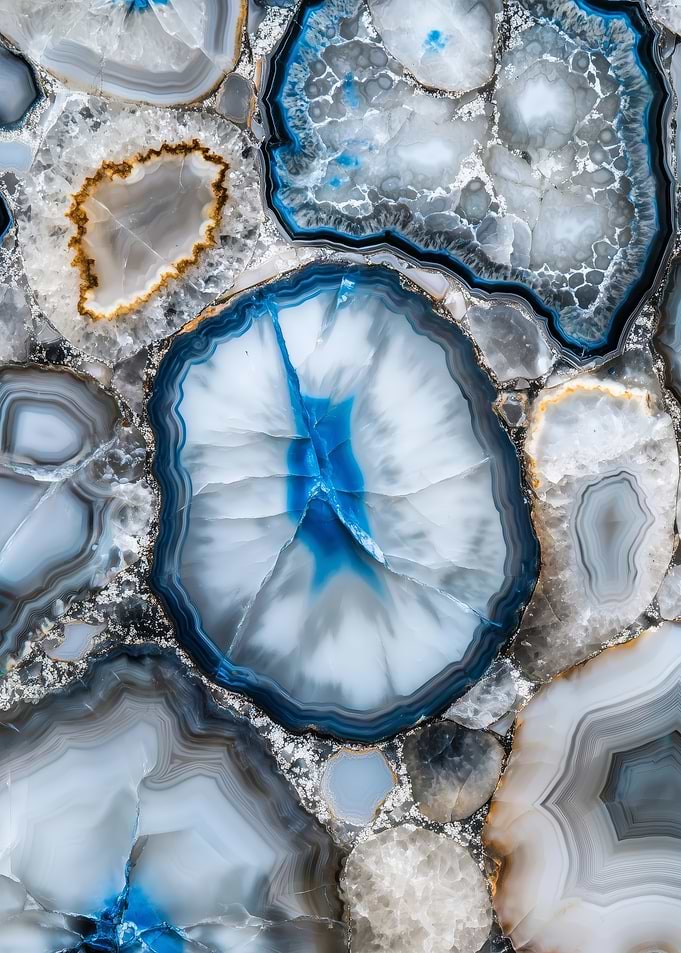 Blue Agate Stone Texture