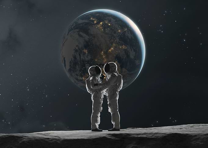 Astronauts on the Moon