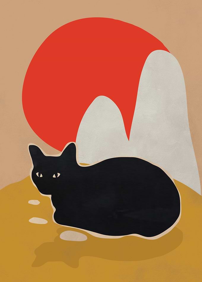Black Cat Sunset