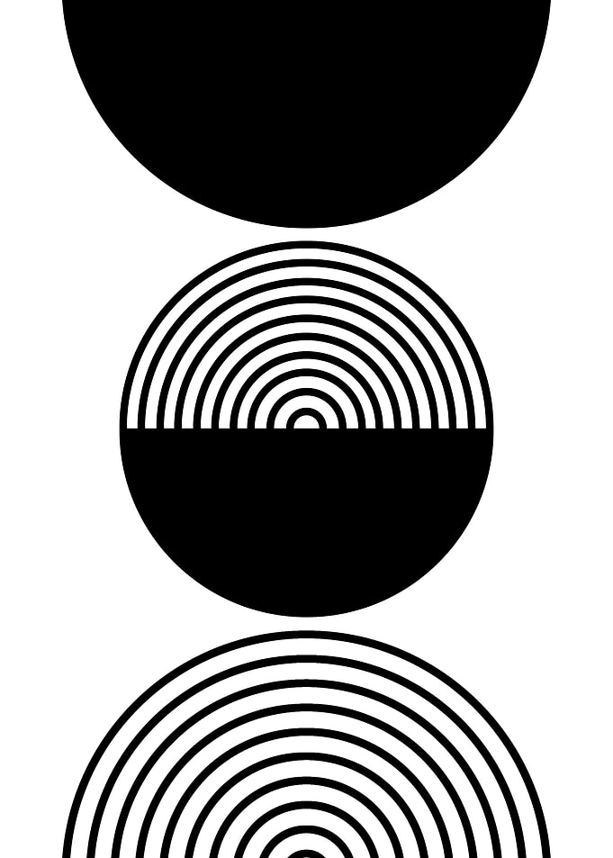 Black and White Circles