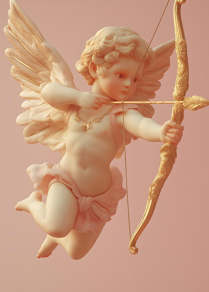 Cupid with Bow and Arrow