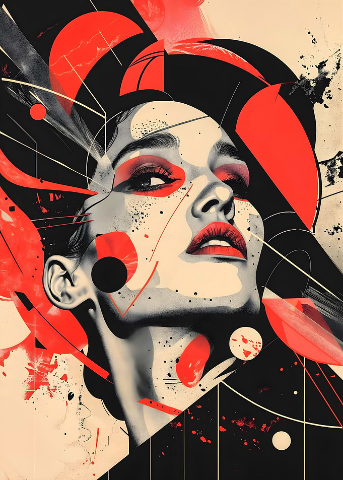 Abstract Woman Portrait