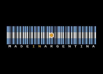 Argentina Barcode Flag