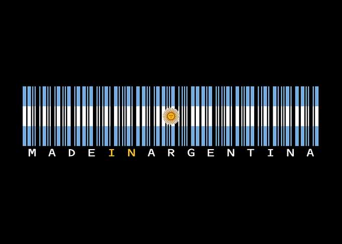 Argentina Barcode Flag