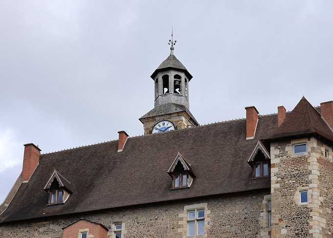 Castle of the Dukes of Bourbon in Montluçon in central France