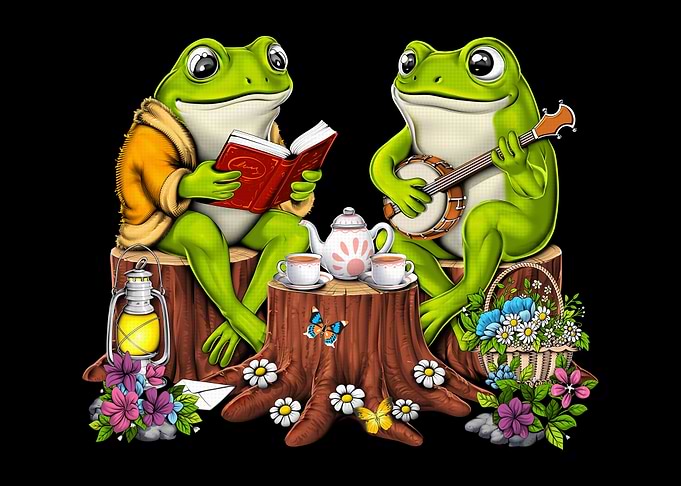 Cottagecore Frogs