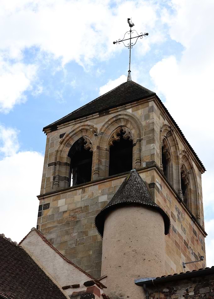 Bell tower of the church of Montluçon in France