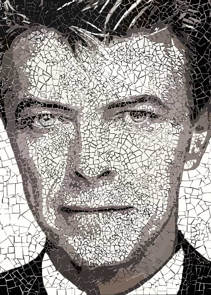 David Bowie Mosaic Portrait