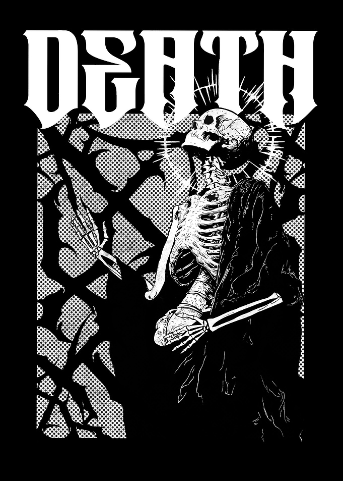 Death Skeleton Illustration
