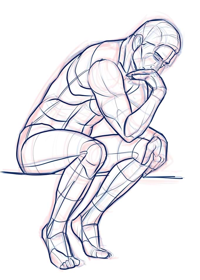Thinking Man Sketch