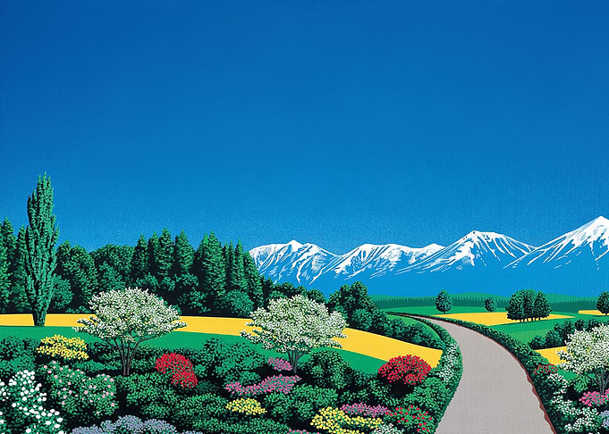 Hiroshi Nagai Mountain Road Landscape