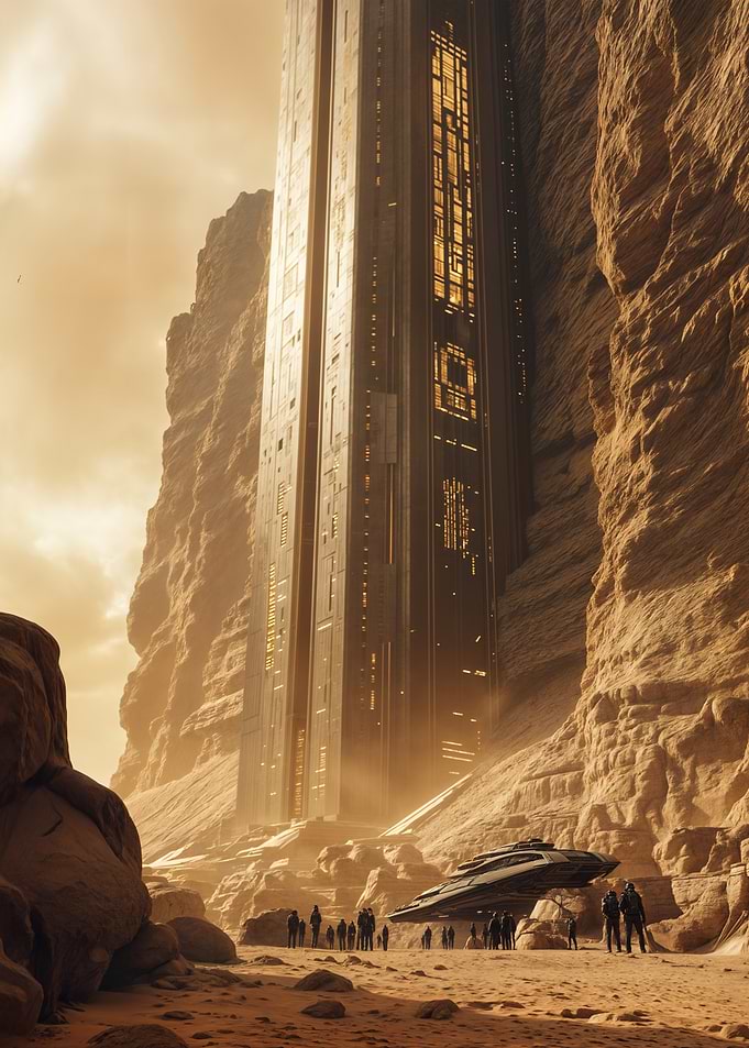 Futuristic Desert Cityscape