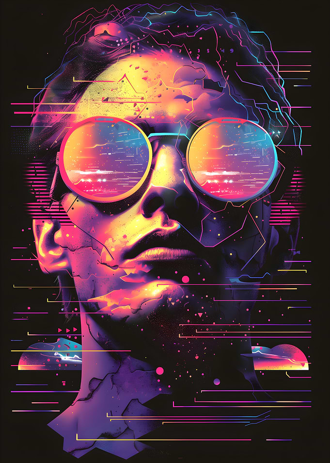 Retrowave Futuristic Portrait