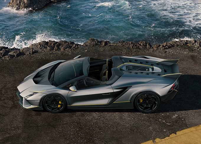Lamborghini Roadster by the Sea