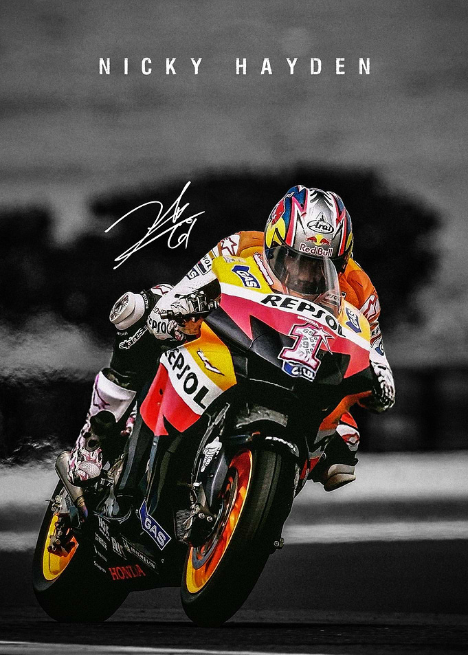 Nicky Hayden MotoGP Poster