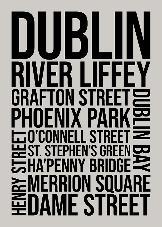 Dublin City Typography